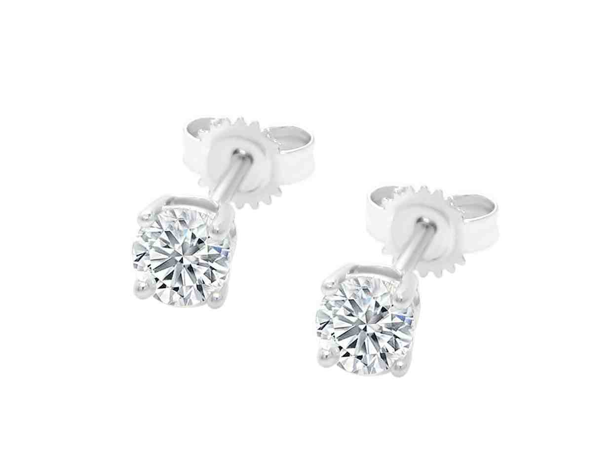 Round Brilliant Cut Diamond Stud Earrings ER1A50